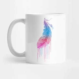 Rainbow Feather Mug